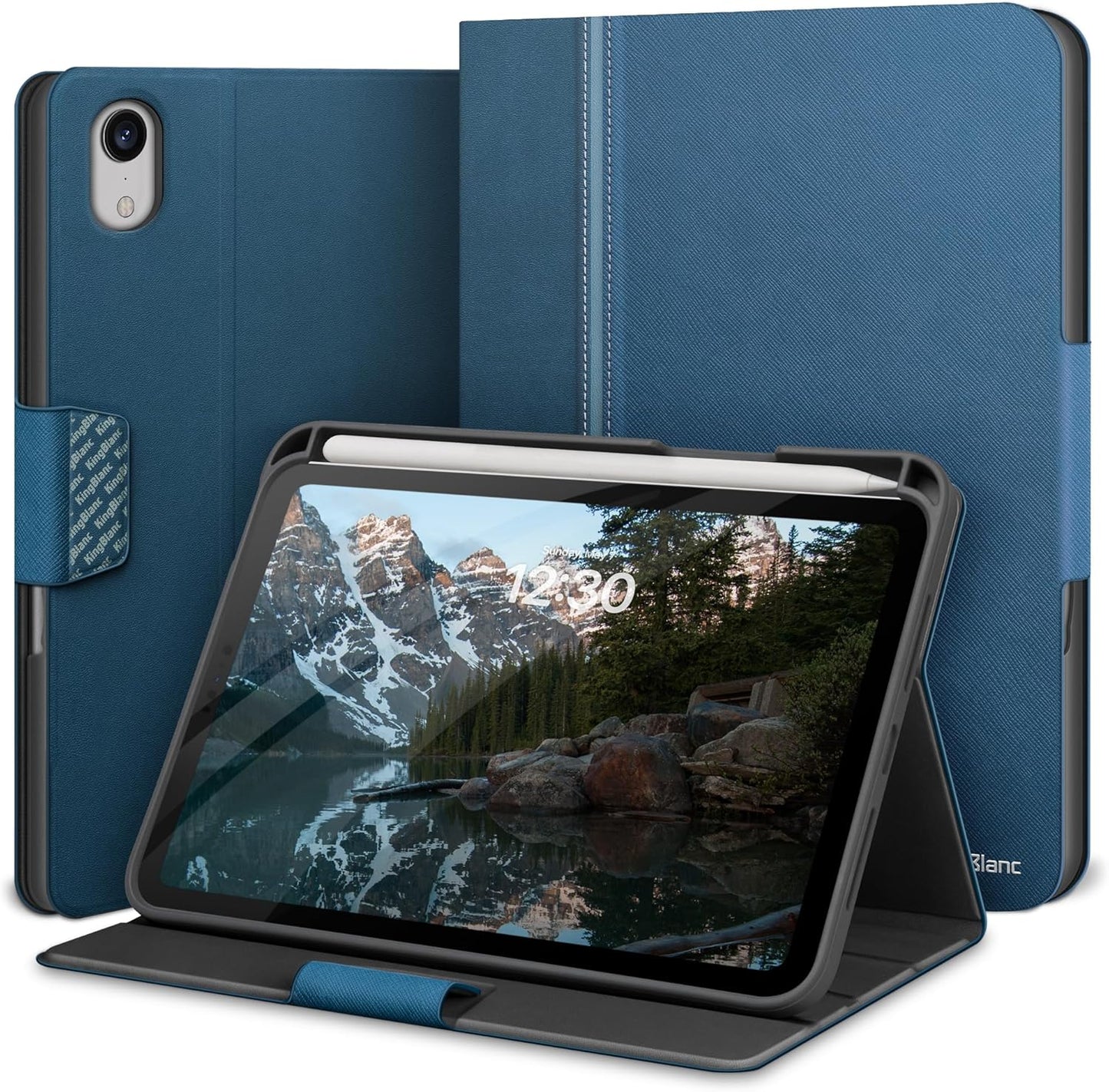 iPad Mini 7 Case with Pencil Holder and Multi-Angle Stand