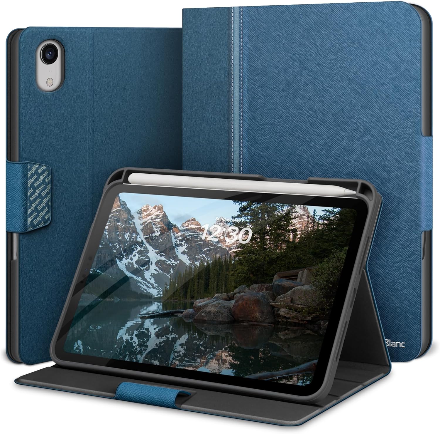 iPad Mini 7 Case with Pencil Holder and Multi-Angle Stand