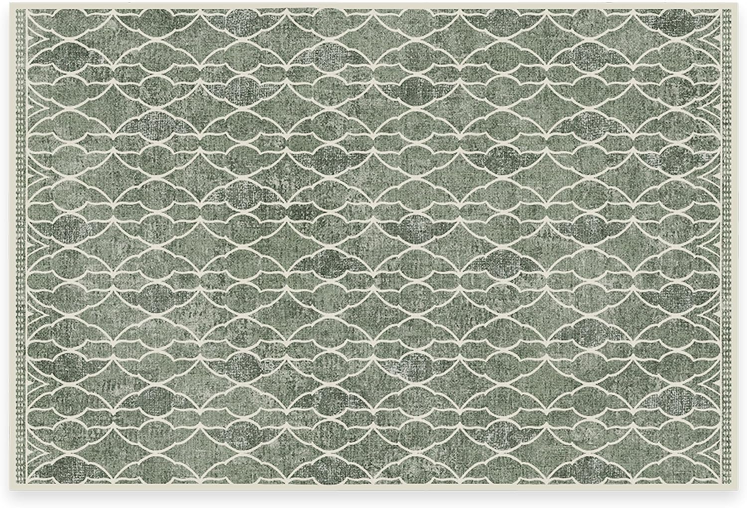 Ruggable Star Wars Washable Area Rug - Grogu Sage Green.