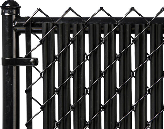 Ridged Slat Bottom Locking Privacy Slat for Chain Link Fences