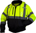 Hi-Vis Lime Pyramex RJ31 Bomber Safety Jacket with Fleece Liner
