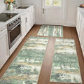 Kitchen Rugs Set of 3 Non Slip Washable Runner Rugs - Waterproof Mats