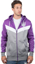 Official NBA Contrast Back Full Zip Hoodie for Men by Ultra Game