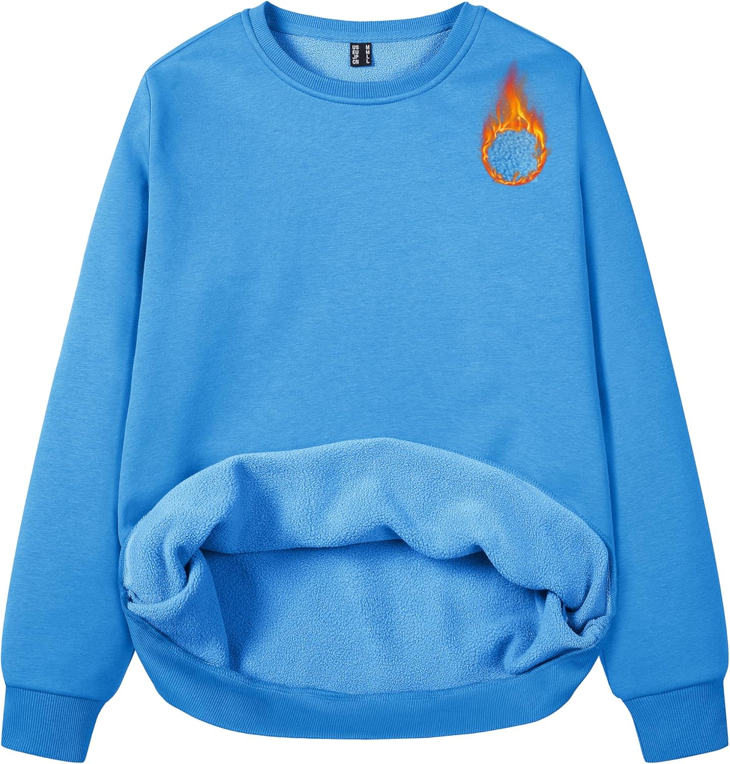 MAGCOMSEN Women's Fleece Lined Sweatshirt for Cozy Comfort