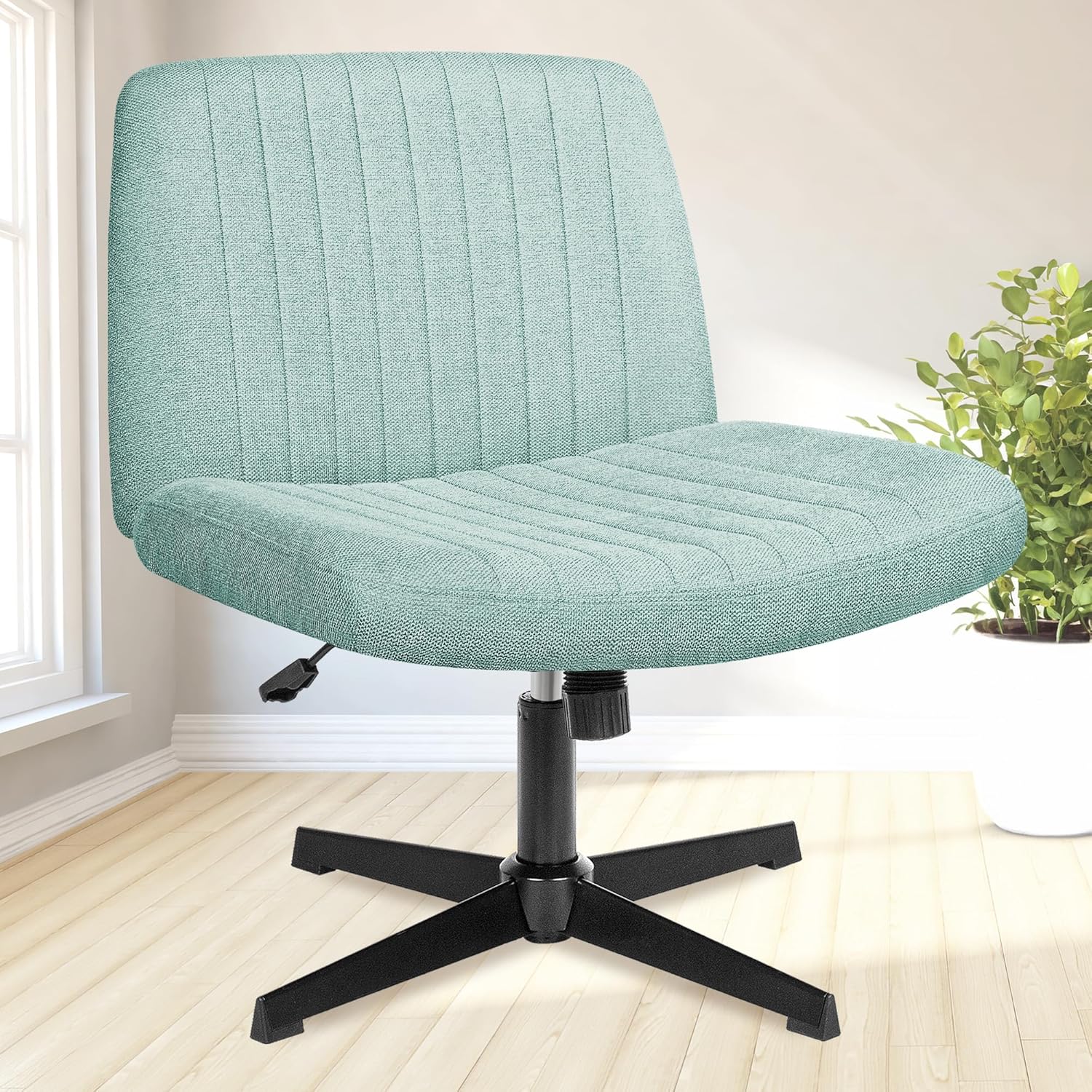 NEO Chair Criss Cross Chair - Stylish Armless Office Desk Chair
