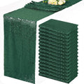 Emerald Green Sequin Table Runner 15 Pack - Sparkling Event Decor