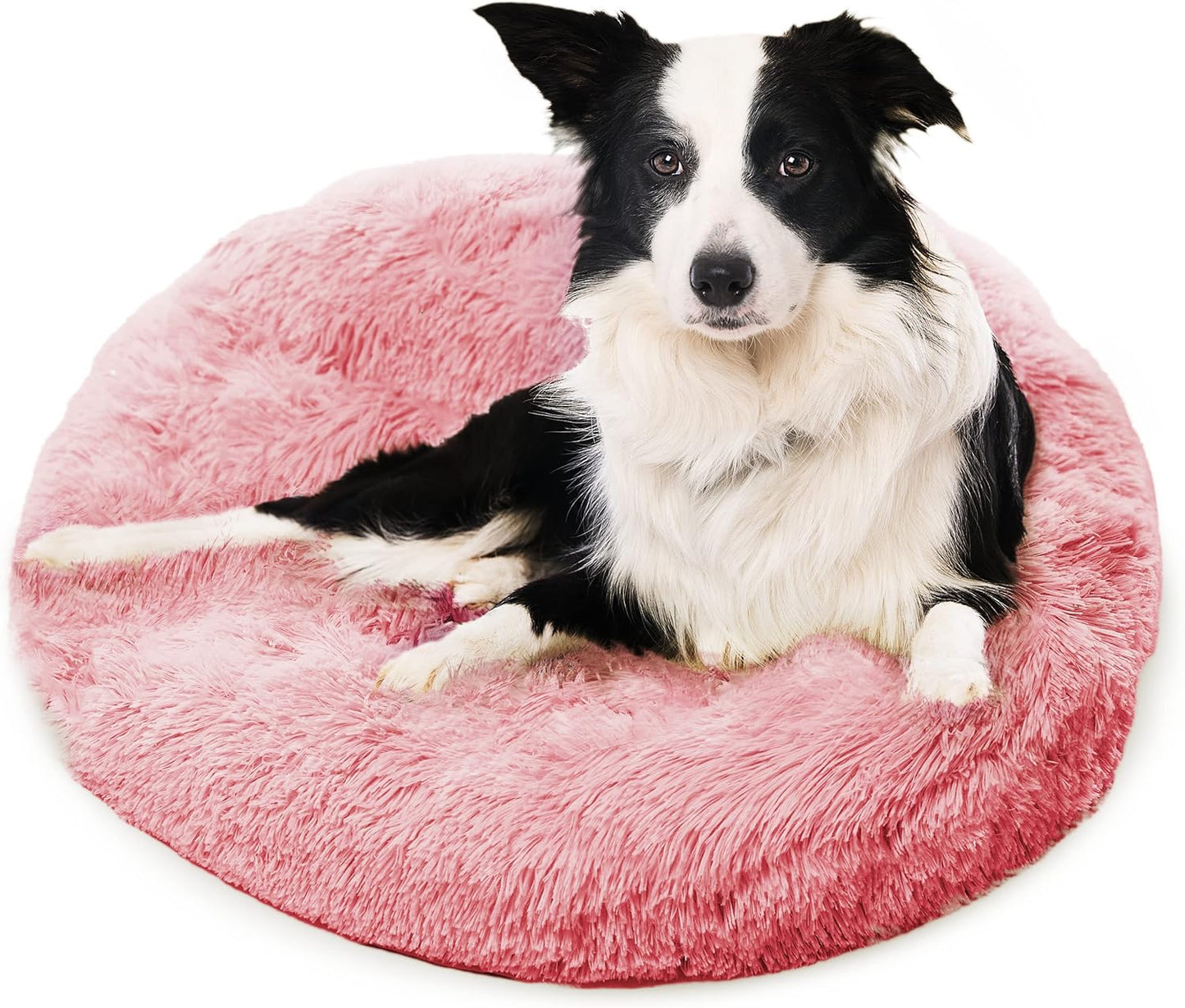 Active Pets Medium Pink Dog Bed for Calming Comfort & Support