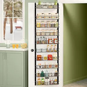 10-Tier Over the Door Pantry Organizer for Kitchen Storage