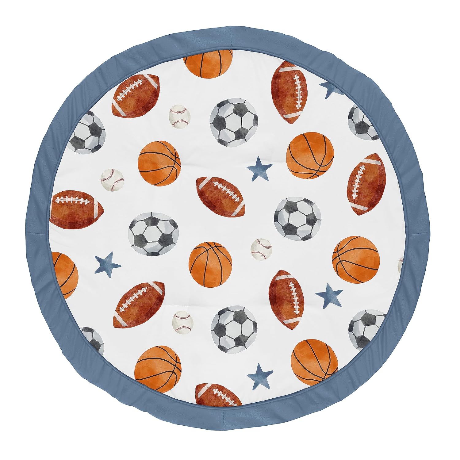 Sweet Jojo Designs Sports Theme Baby Play Mat for Infants