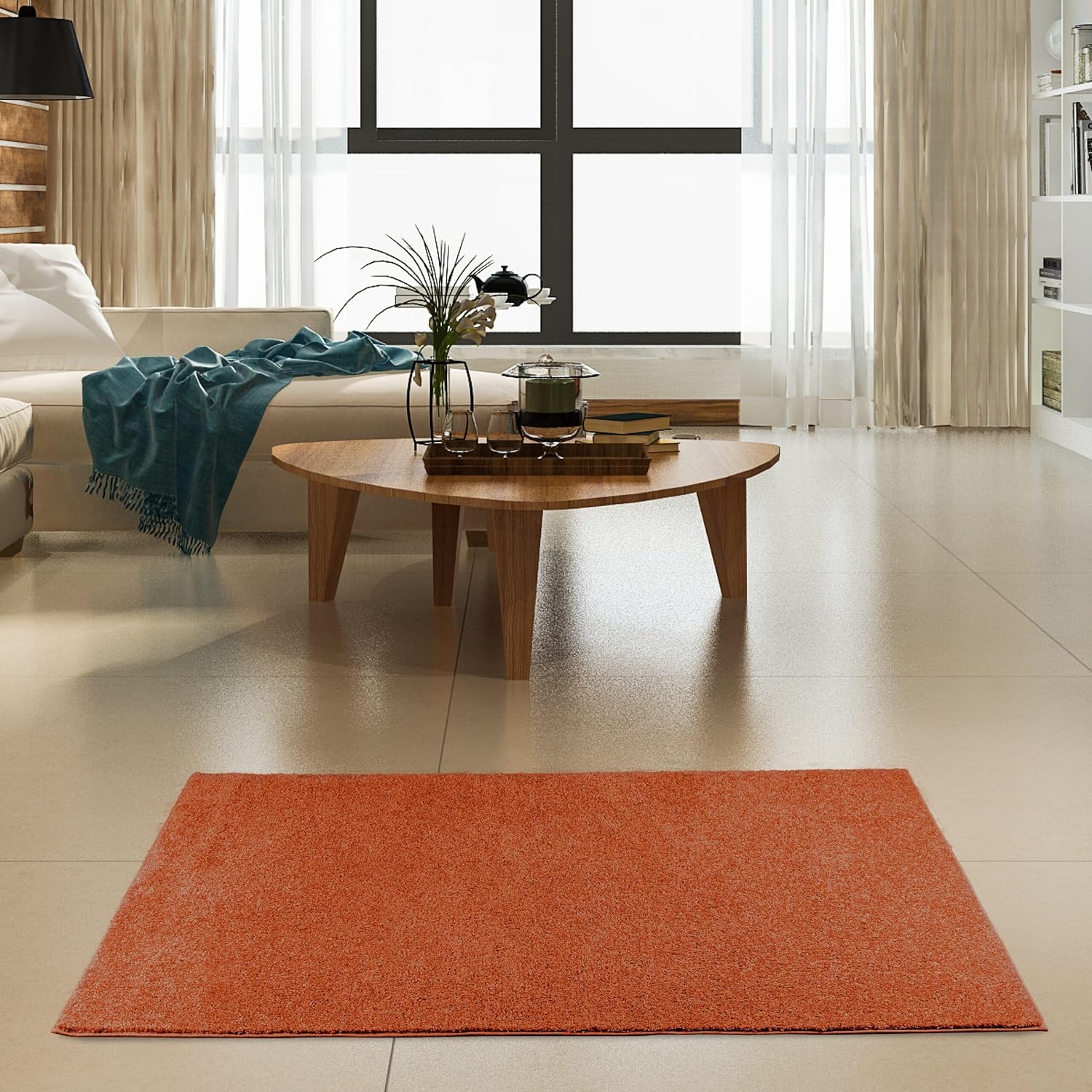 Ambiant Pet Friendly Solid Color Area Rugs for Every Room