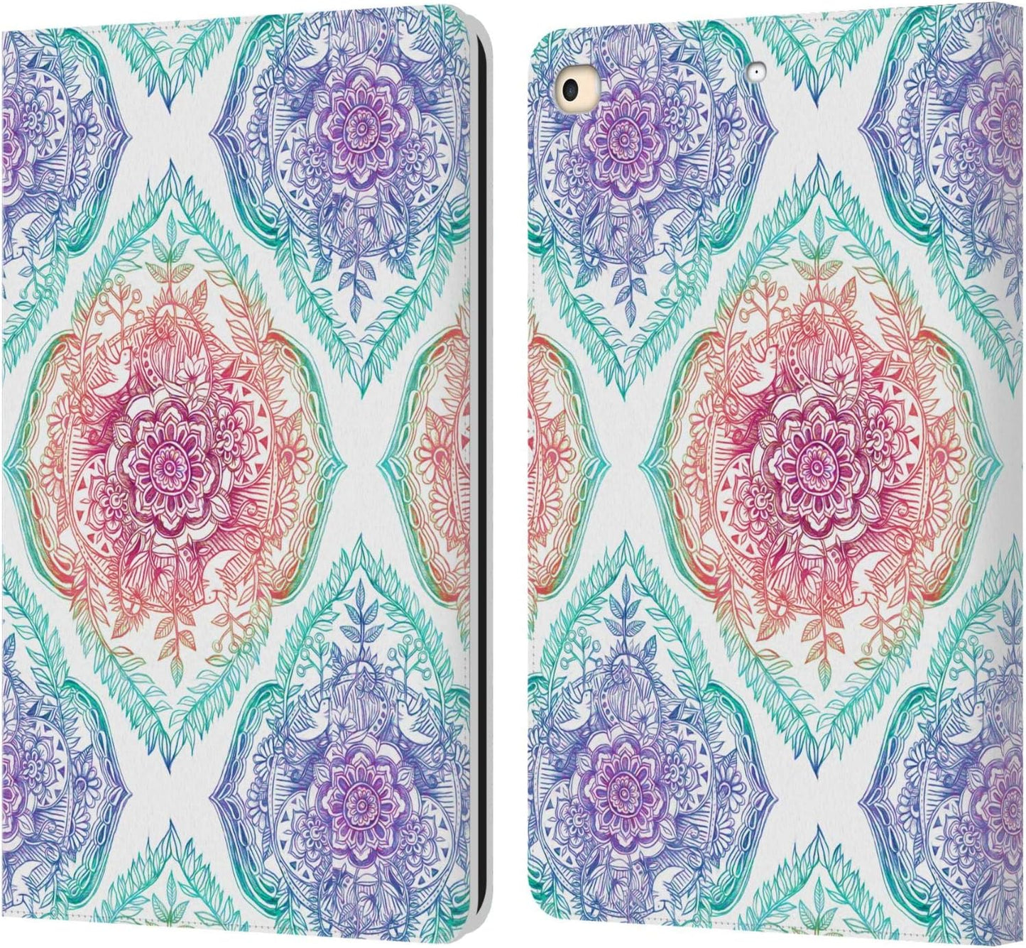 Micklyn Le Feuvre Floral Patterns Leather Wallet Case