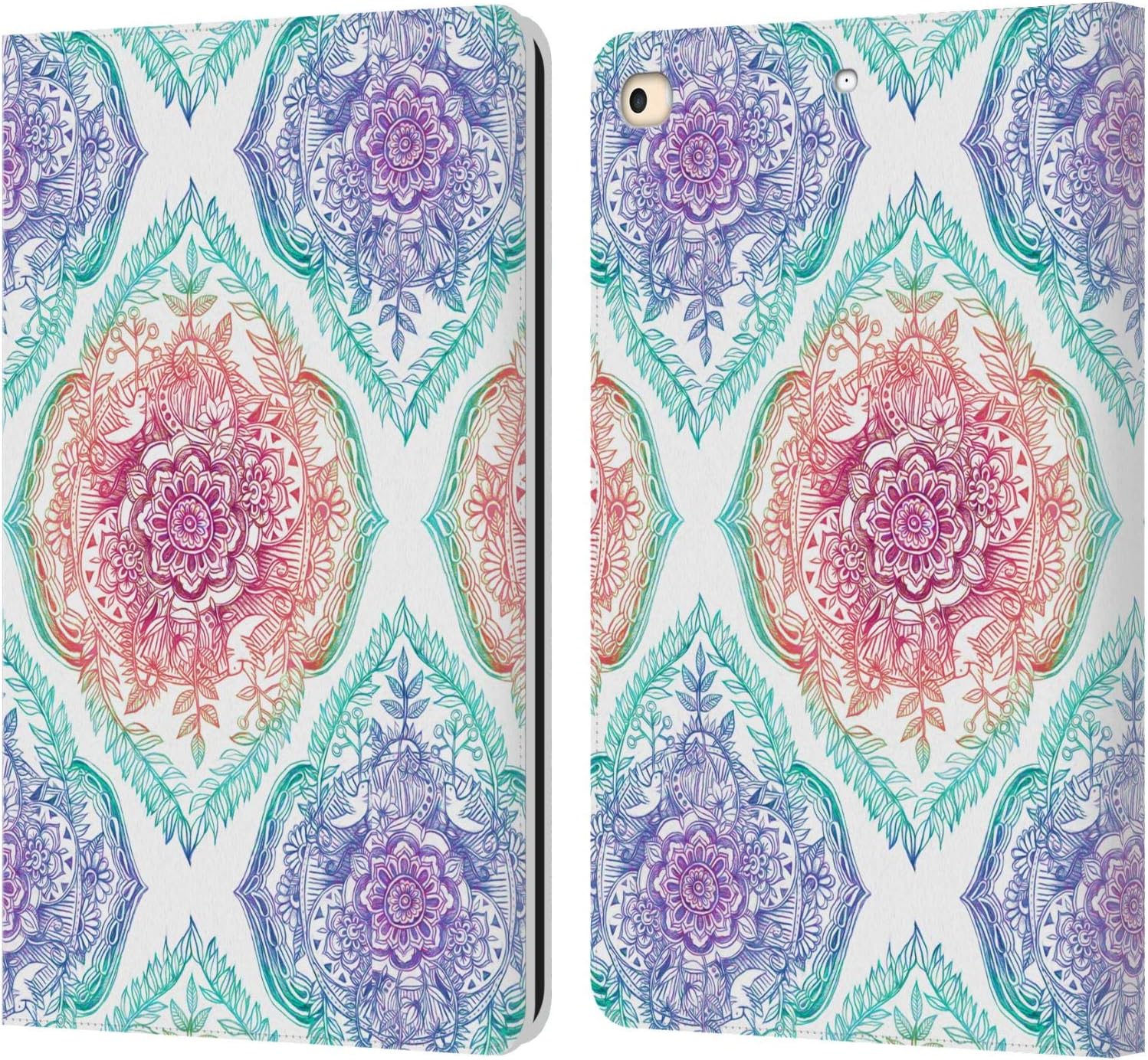 Micklyn Le Feuvre Floral Patterns Leather Wallet Case