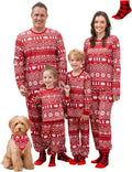 Matching Christmas Family Pajama Sets with Buffalo Plaid Socks