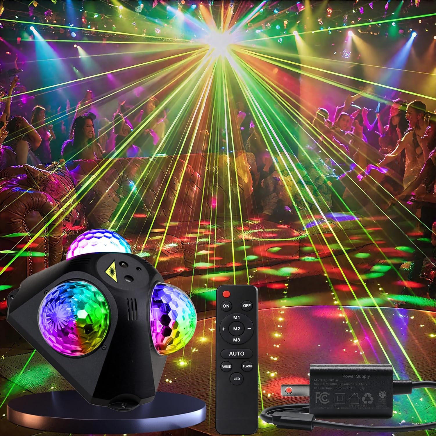 Disco Ball Party Lights for Indoor and Outdoor Celebrations