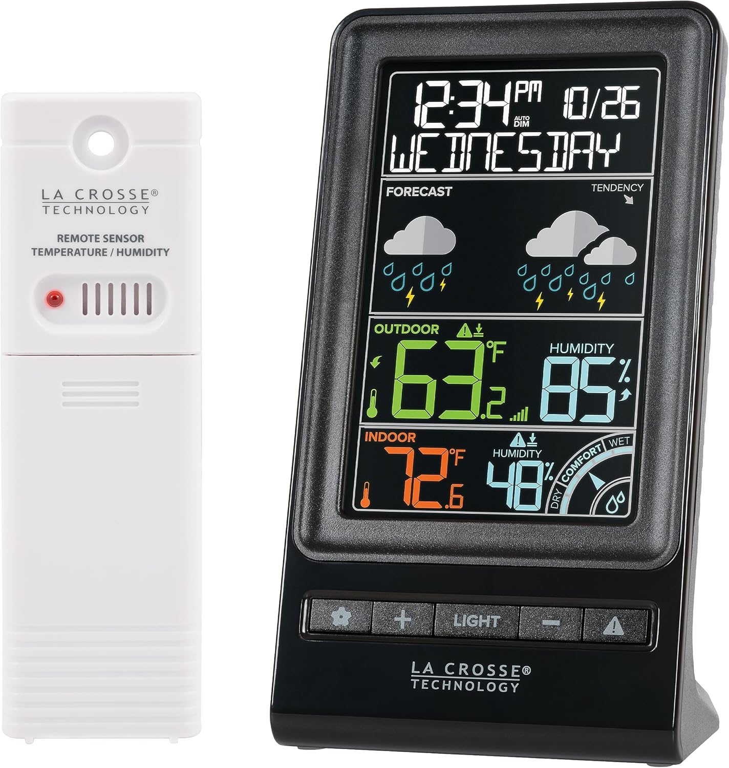 La Crosse Technology Digital Multi-Color Wireless Forecast Station