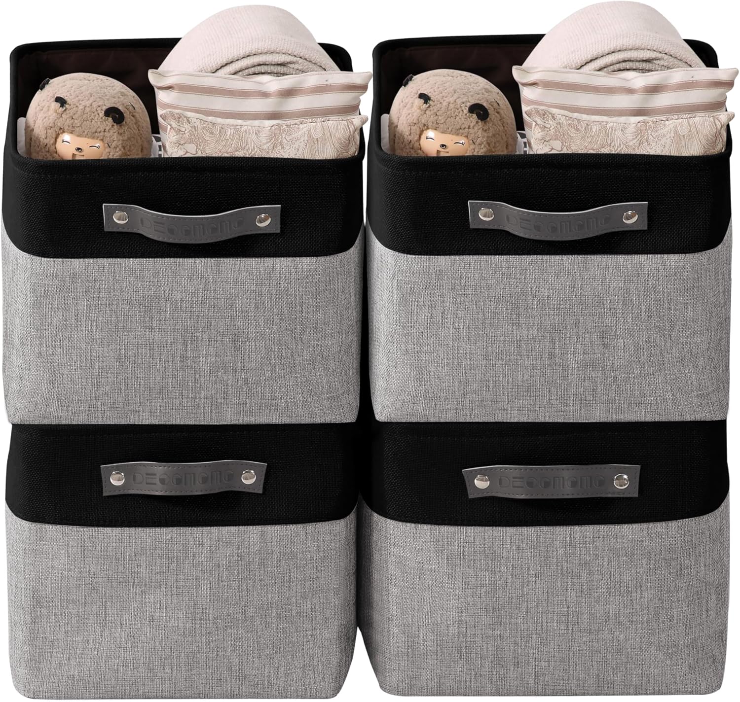 DECOMOMO Storage Baskets for Shelves - Perfect Organizing Bins