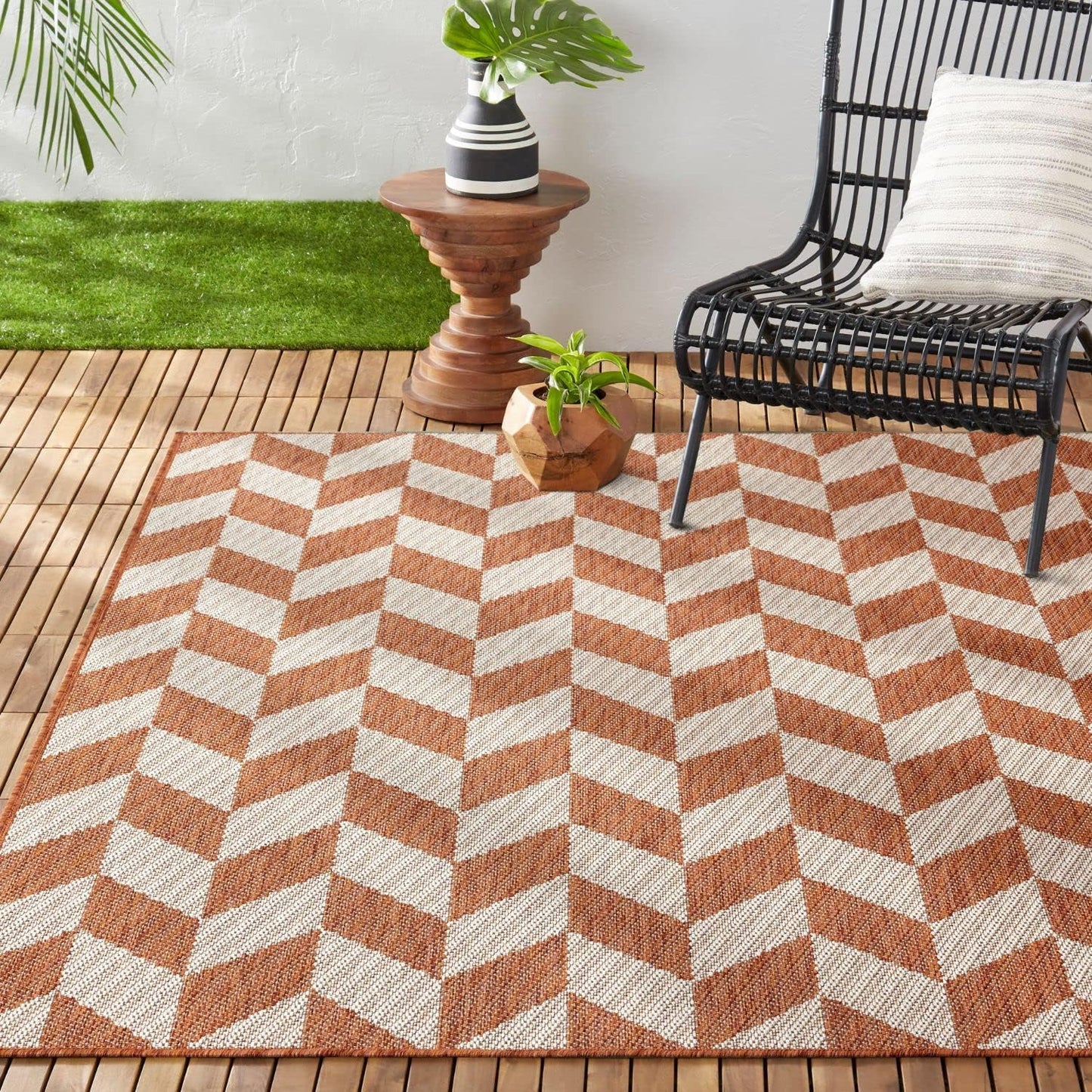 Nicole Miller New York Patio Country Calla Rug for Indoor/Outdoor