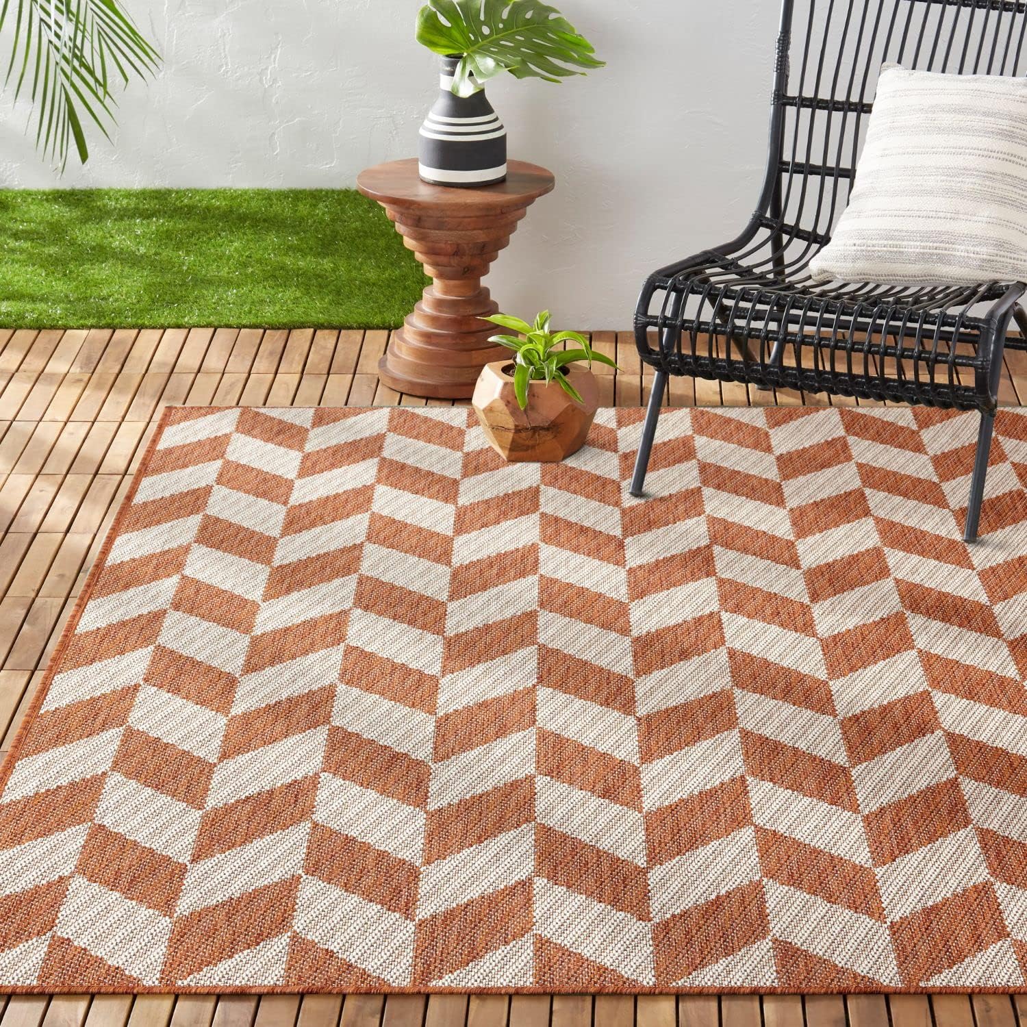 Nicole Miller New York Patio Country Calla Rug for Indoor/Outdoor