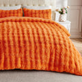 Lotus Karen Fuzzy Fluffy Comforter Queen Set - Plush Faux Fur Bedding