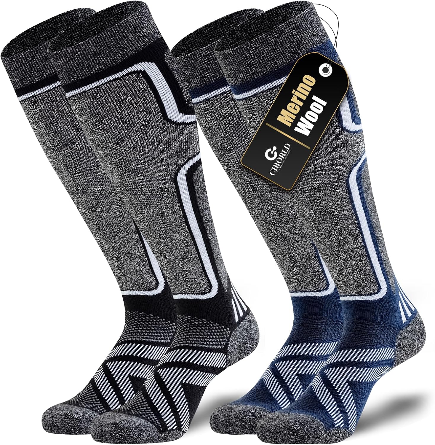 Thermal Merino Wool Ski Socks - Stay Warm!