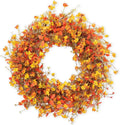 28 Inch Large Fall Wreaths for Front Door - Vibrant Autumn Accent