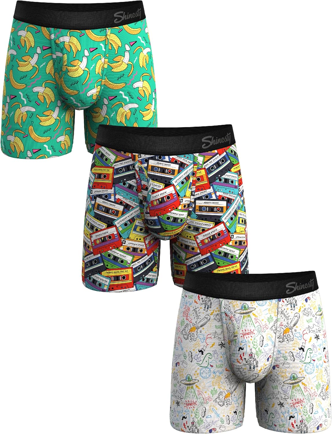 Shinesty Boxer Briefs for Men with Ball Hammock Support Pouch