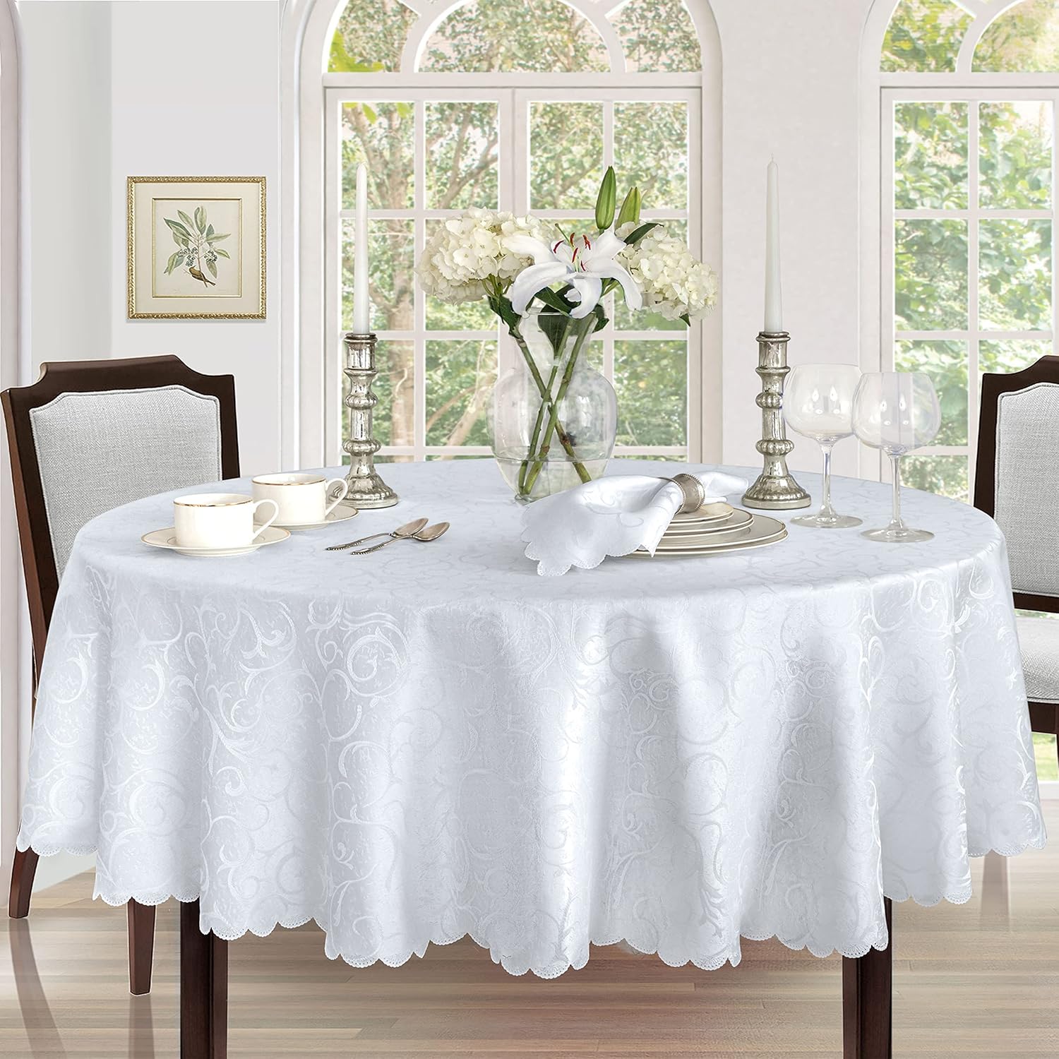 Elegant 60 x 102 Inch Oval Tablecloth for Thanksgiving Gatherings