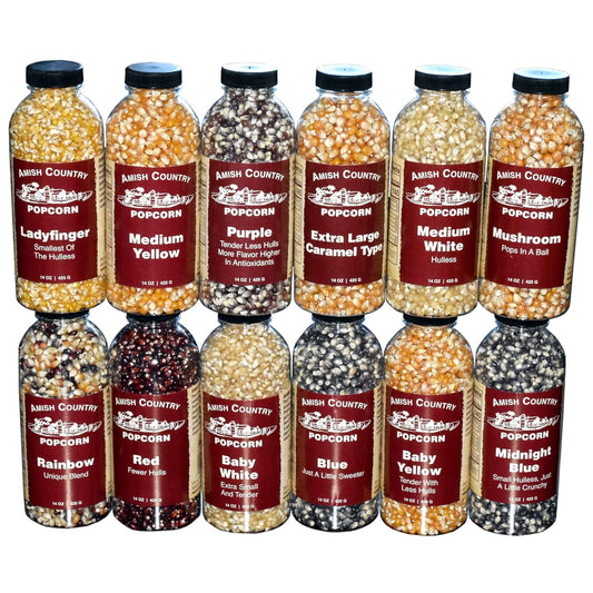 Amish Country Popcorn Variety Bundle - Non-GMO, Gluten Free Kernels