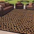 SAND MINE Reversible Mats for Outdoor and Indoor Use, 9ft x 12ft
