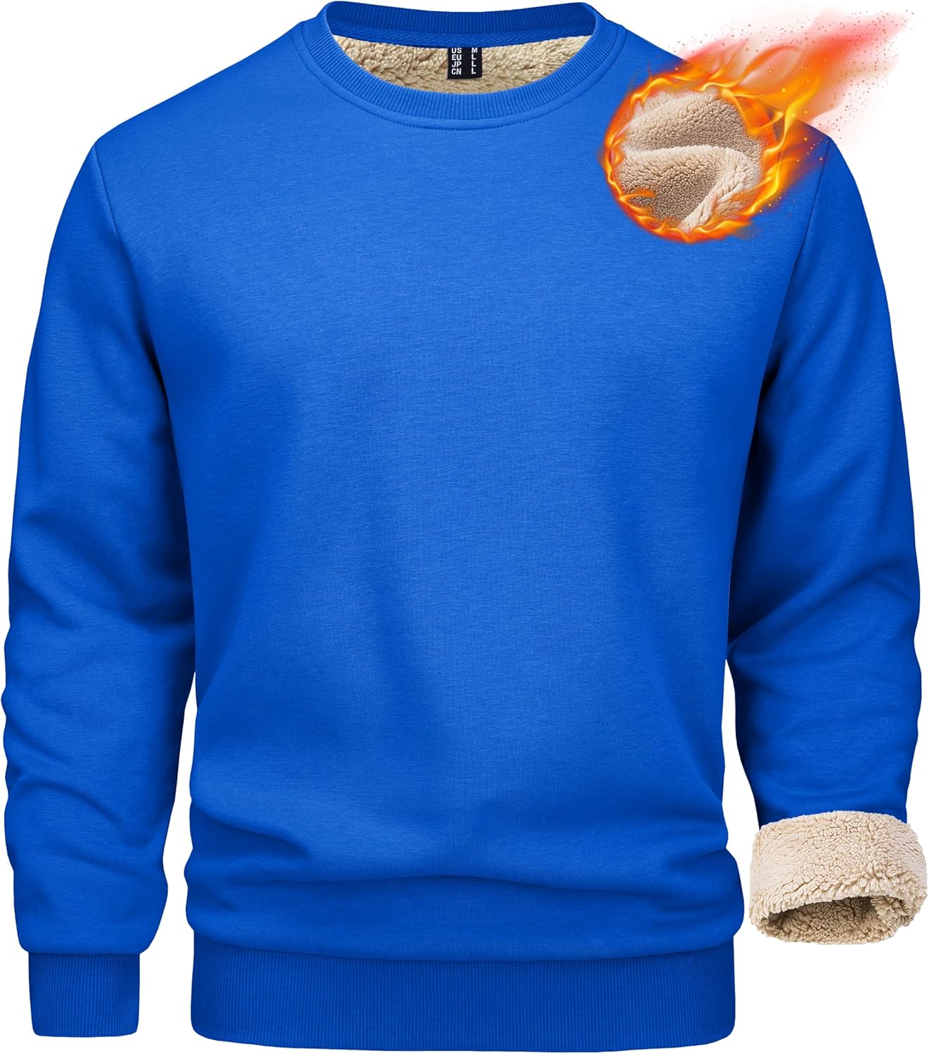 MAGCOMSEN Men's Sherpa Lined Sweatshirts for Ultimate Warmth