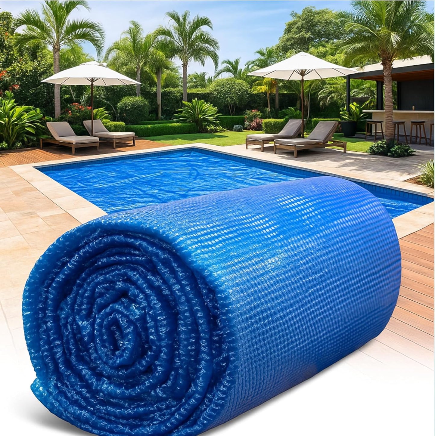 SunHeater Pool Solar Blanket - Heavy Duty Thermal Cover