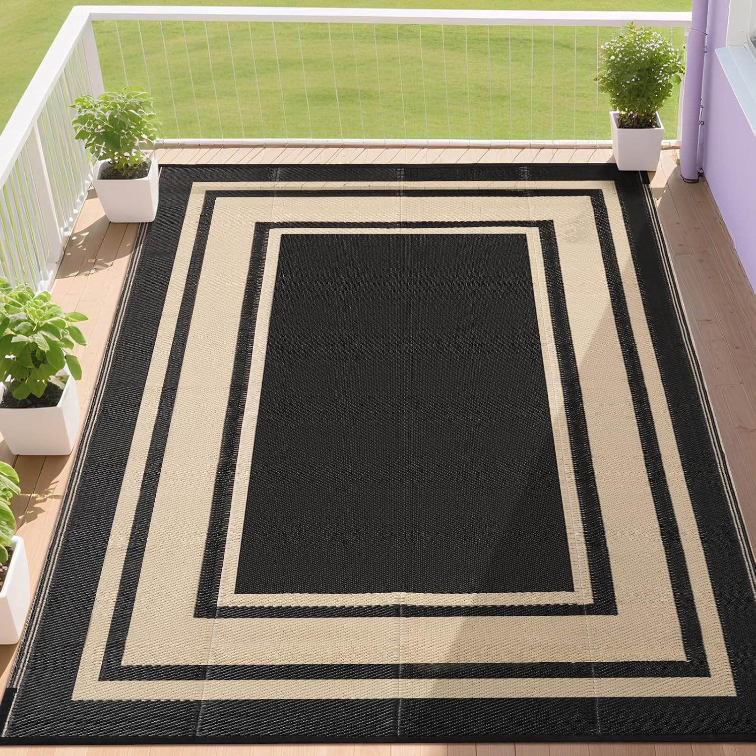 Outdoor Rugs 8x10 Waterproof for Patios and Decks Clearance