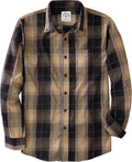 Men's Button Up Plaid Shirt Long Sleeve Casual Cotton - Vintage Soft