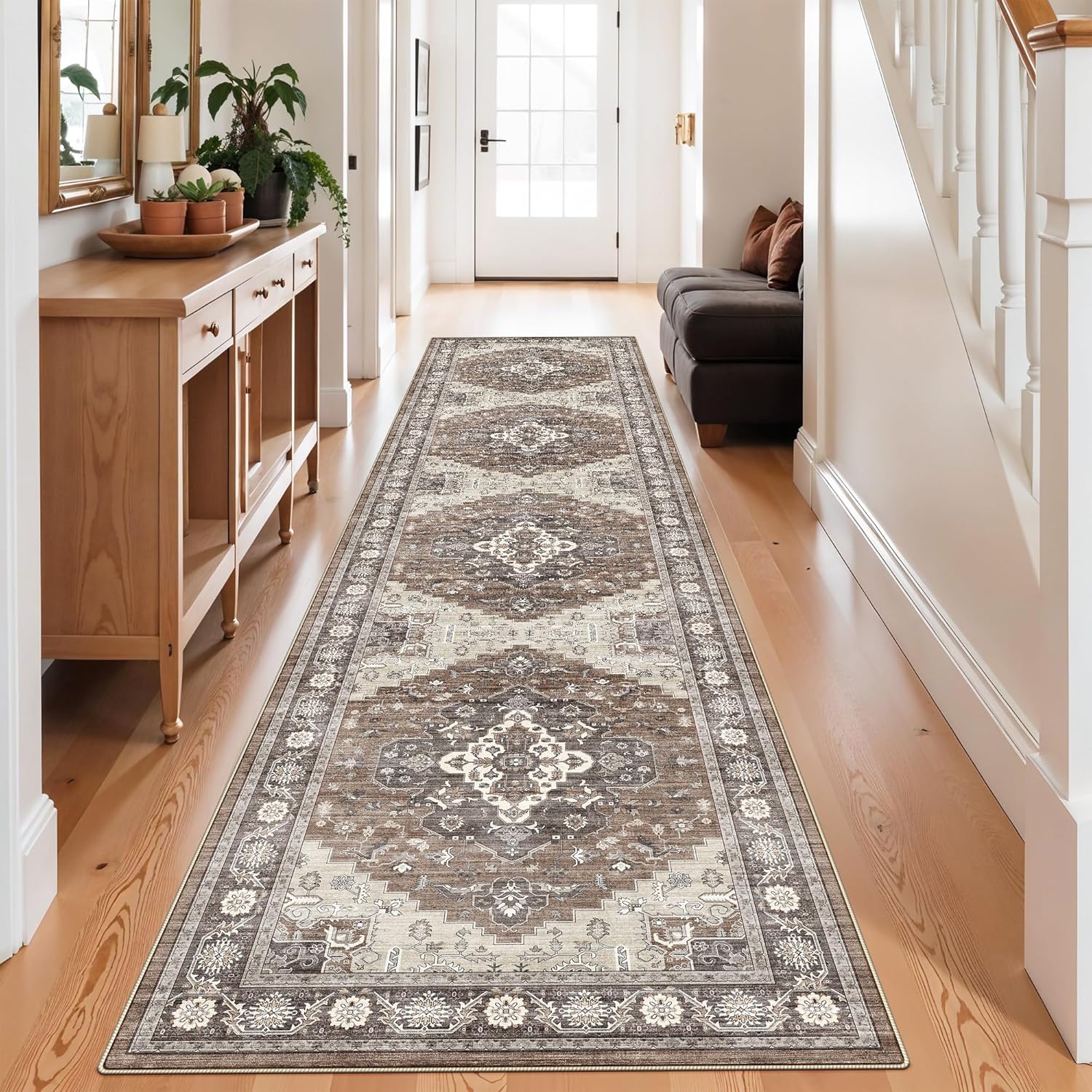 3x12 Washable Hallway Runner Rug: Ultra Soft Non Slip Design
