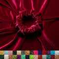 Ice Fabrics Stretch Velvet Fabric by the Yard - Wine Red 60in