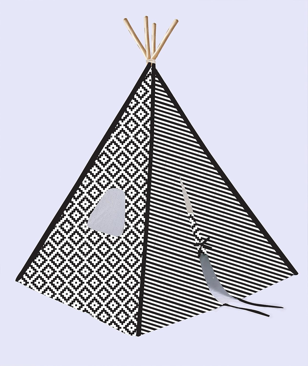 Bacati Love Teepee Tent: 100% Cotton Cover