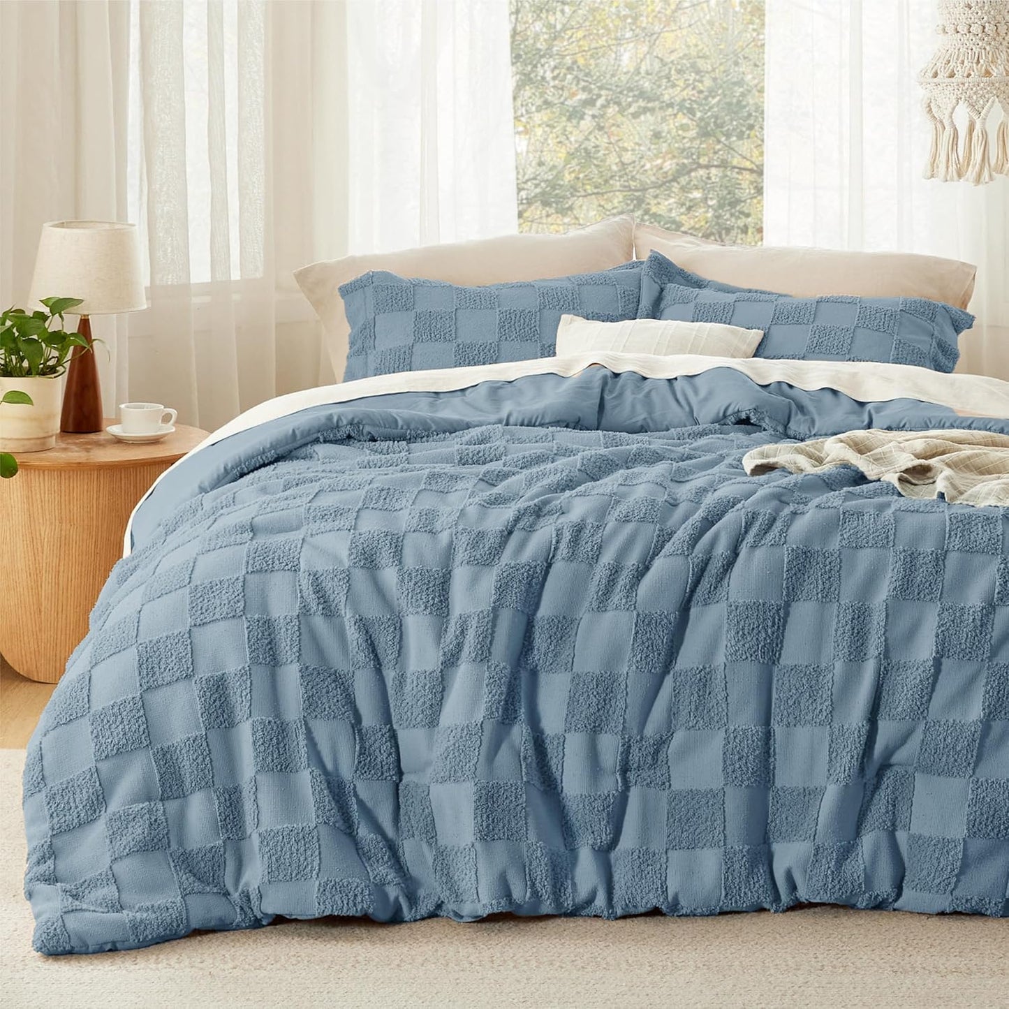 Bedsure King Size Comforter Set in Mineral Blue for Cozy Sleep