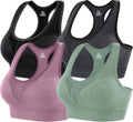 High Impact Sports Bras for Women High Support Padded - Racerback