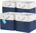 12x12 Cube Storage Bins 4 Pack - Collapsible Fabric Organizer