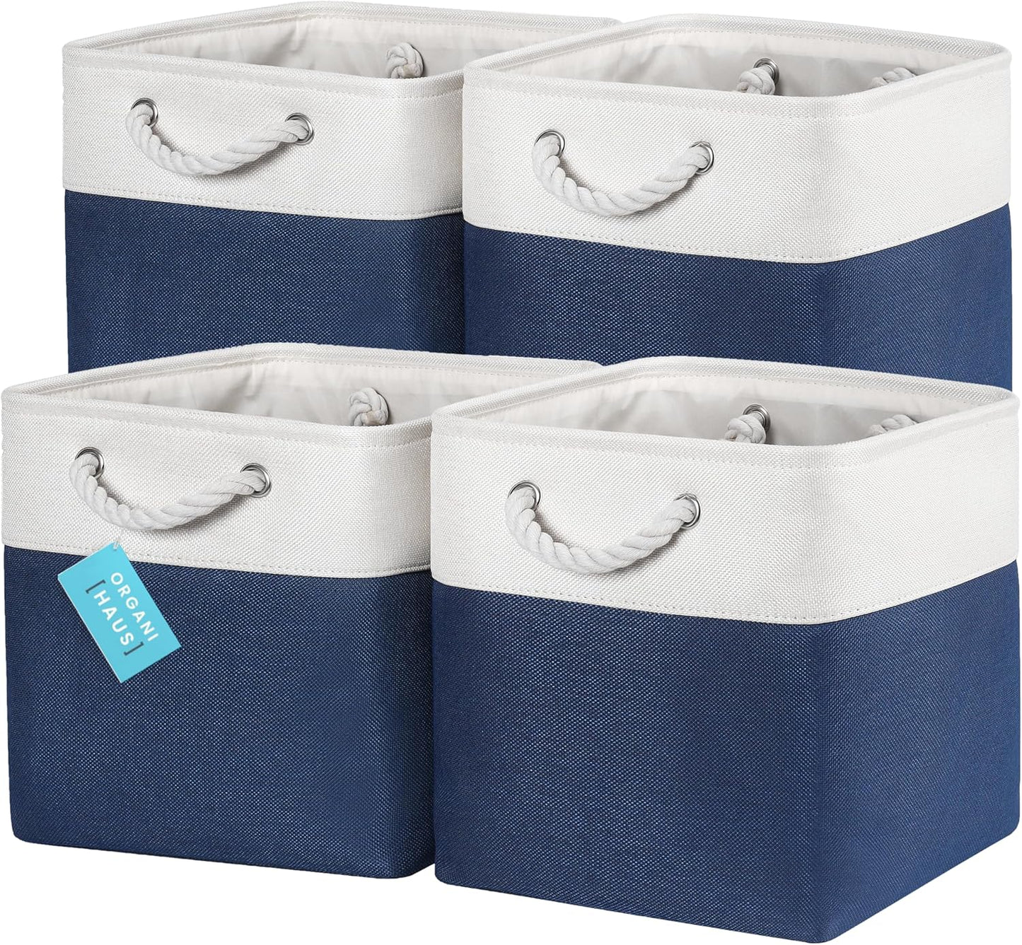 Multipurpose 12x12 Cube Storage Bins for Home Organization