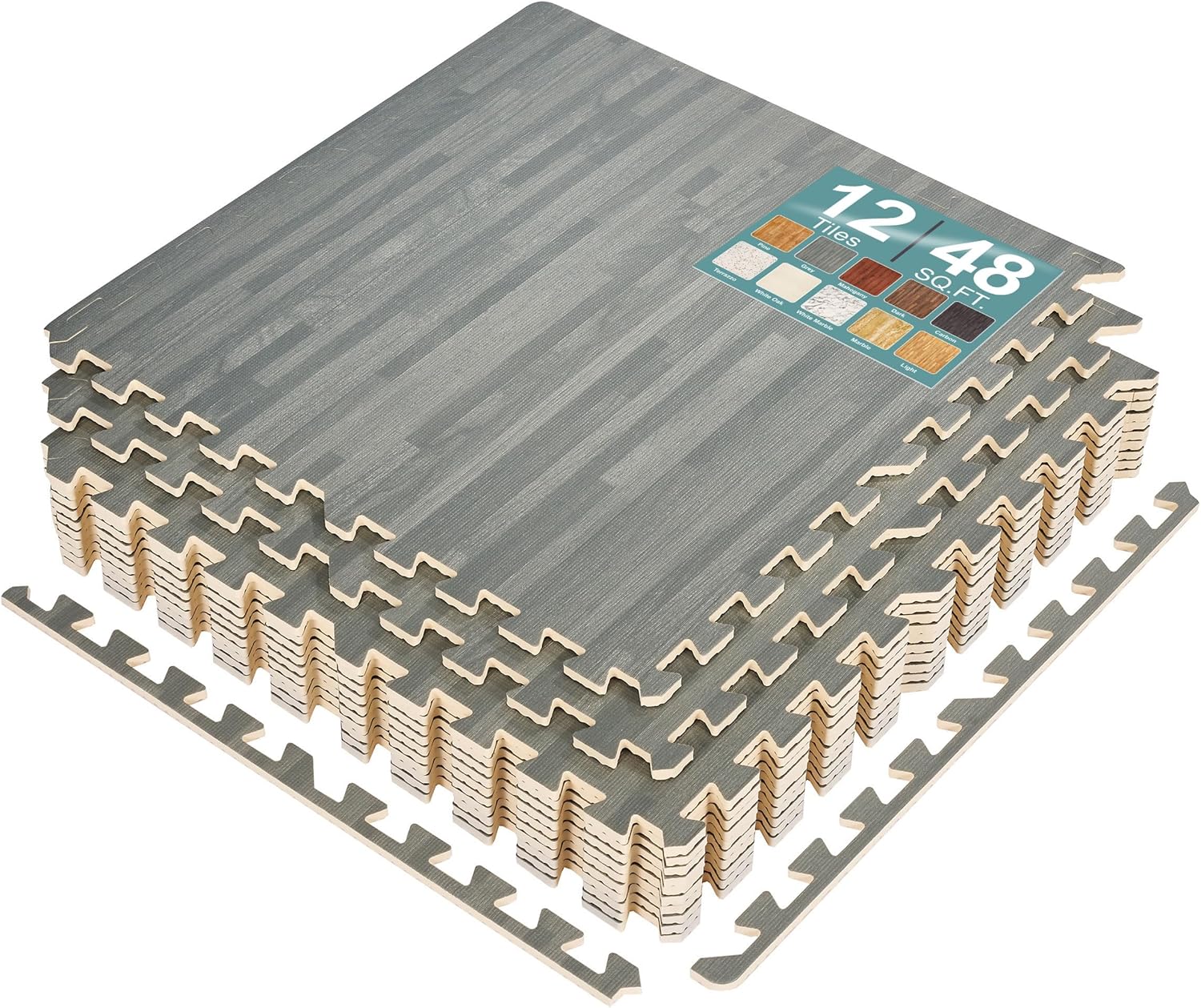Sorbus Wood Grain Floor Tiles for Comfortable Indoor Flooring