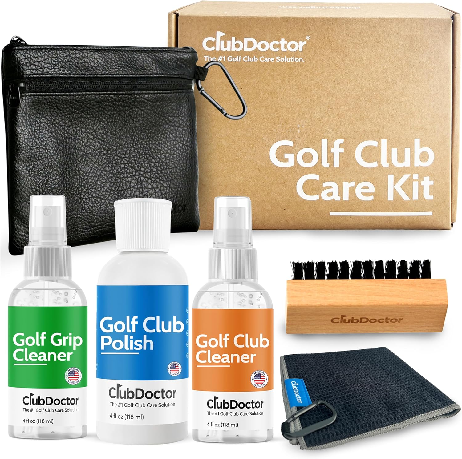 Club Doctor Golf Club Care Kit for Irons, Drivers, and Putters