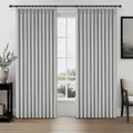 Gray Extra Wide Curtains 70 in Wide 84 in Long - Heavy Duty Blackout
