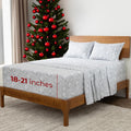 Mellanni Extra Deep California King Sheets - Lightweight Luxury