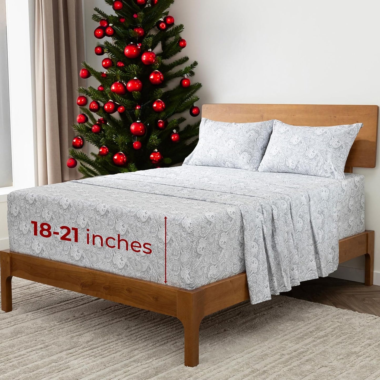 Mellanni Extra Deep California King Sheets for Ultimate Comfort