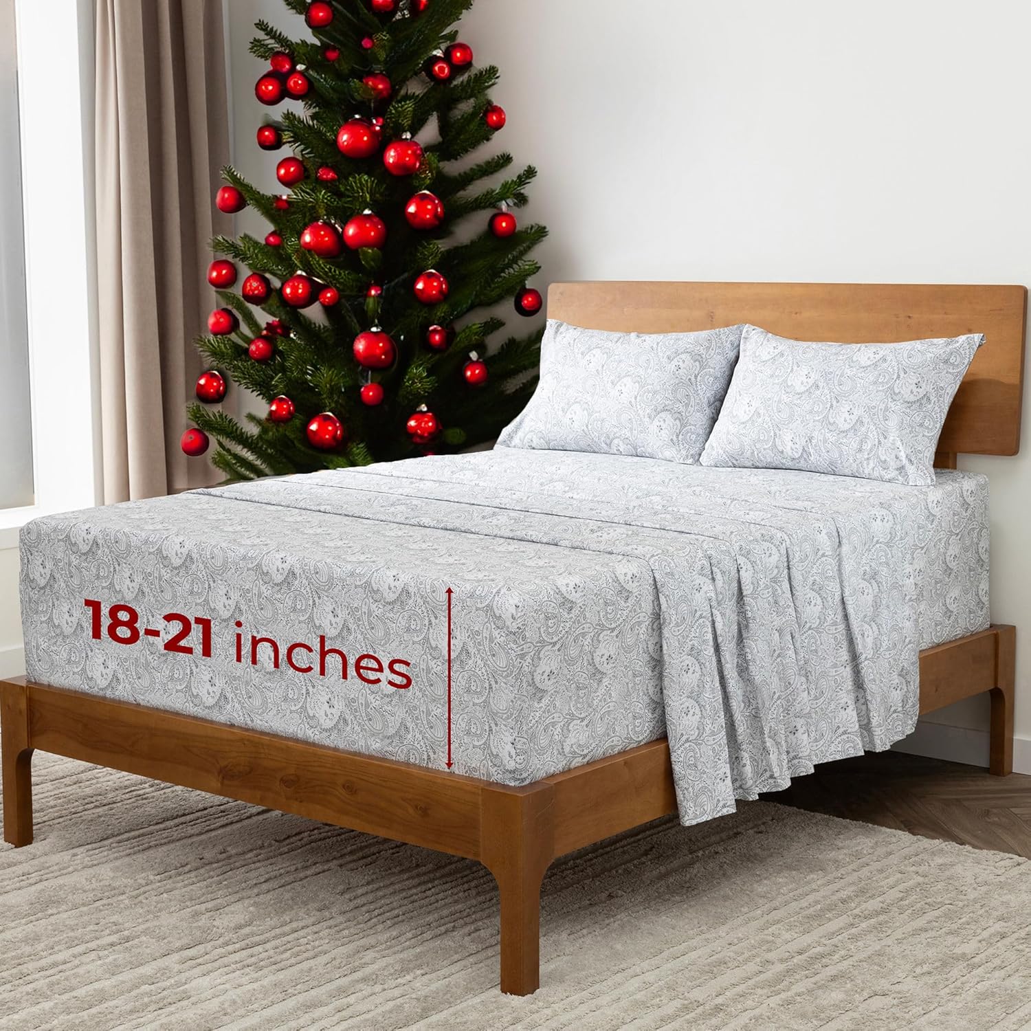 Mellanni Extra Deep California King Sheets for Ultimate Comfort