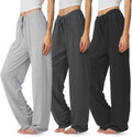 Ultra Performance Womens Pajama PJ Pants 3 Pack - Flowy Bootcut