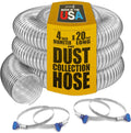 PVC Dust Collection Hose 4in x 20ft - Clear, Puncture Resistant