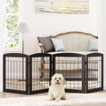 Dog Gate 4 Panel Foldable Pet Gate - Freestanding Indoor Puppy Fence
