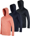 Men's Dry Fit Wicking Long Sleeve Fishing Active Hoodie (Style BVQL)